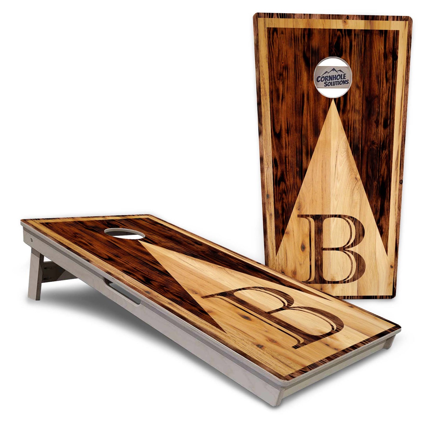 Regulation Wedding Cornhole Set - Wood Letter Design - 2'x4' Regulation Cornhole Set - 3/4″ Baltic Birch +UV Direct Print +UV Clear Coat