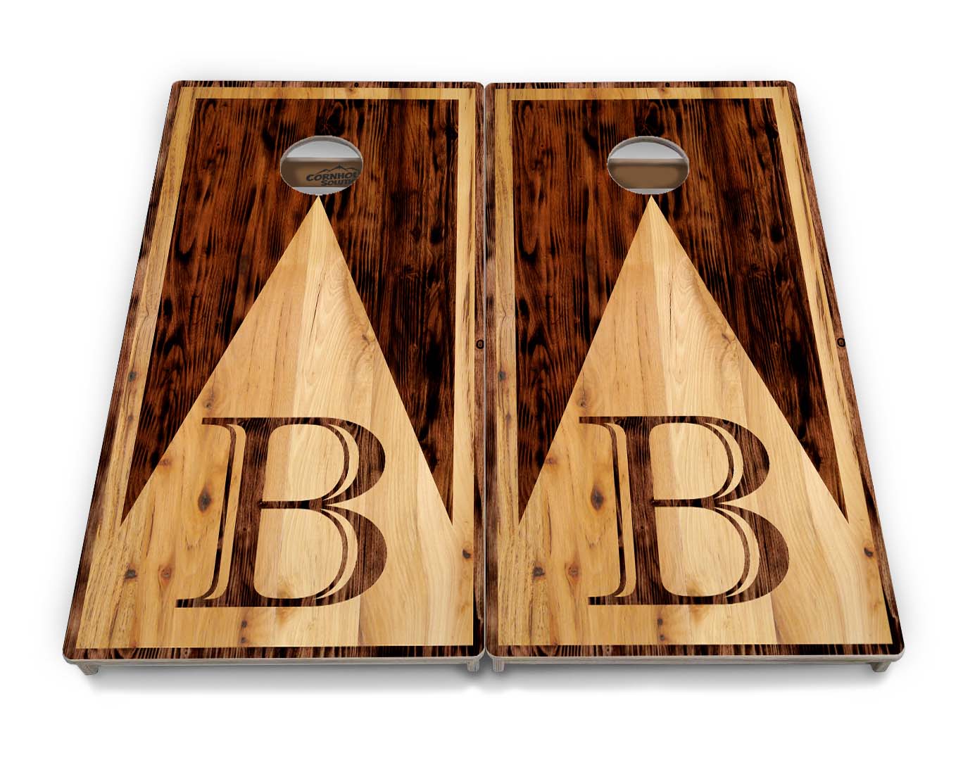 Regulation Wedding Cornhole Set - Wood Letter Design - 2'x4' Regulation Cornhole Set - 3/4″ Baltic Birch +UV Direct Print +UV Clear Coat