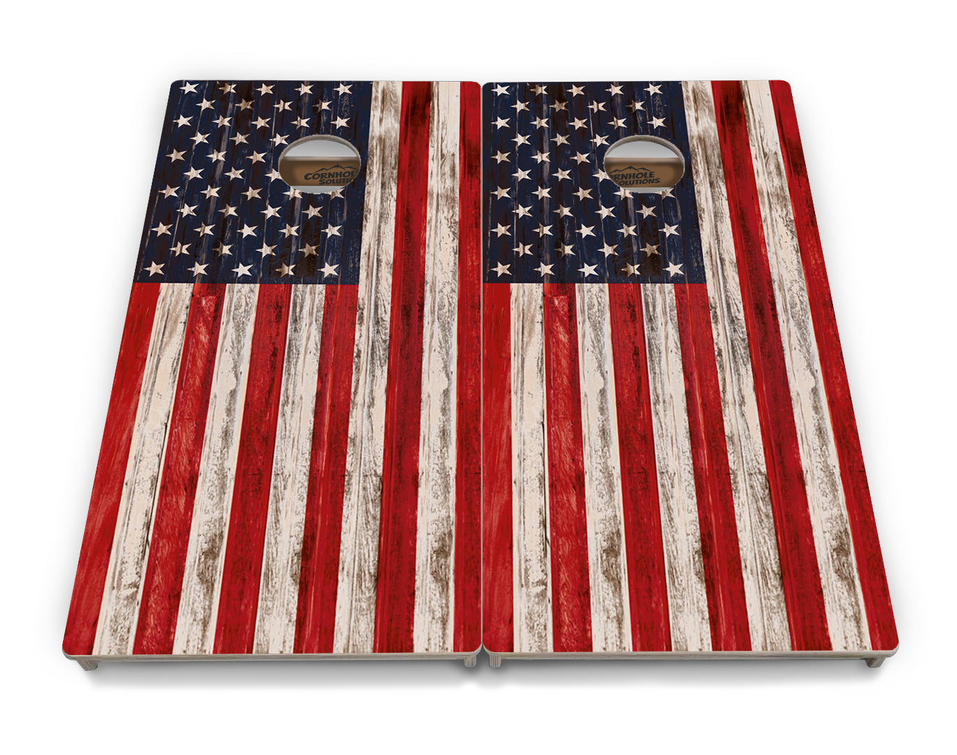 Regulation Cornhole Boards - Antique Flag - 2'x4' Regulation Cornhole Set - 3/4″ Baltic Birch - UV Direct Print + UV Clear Coat