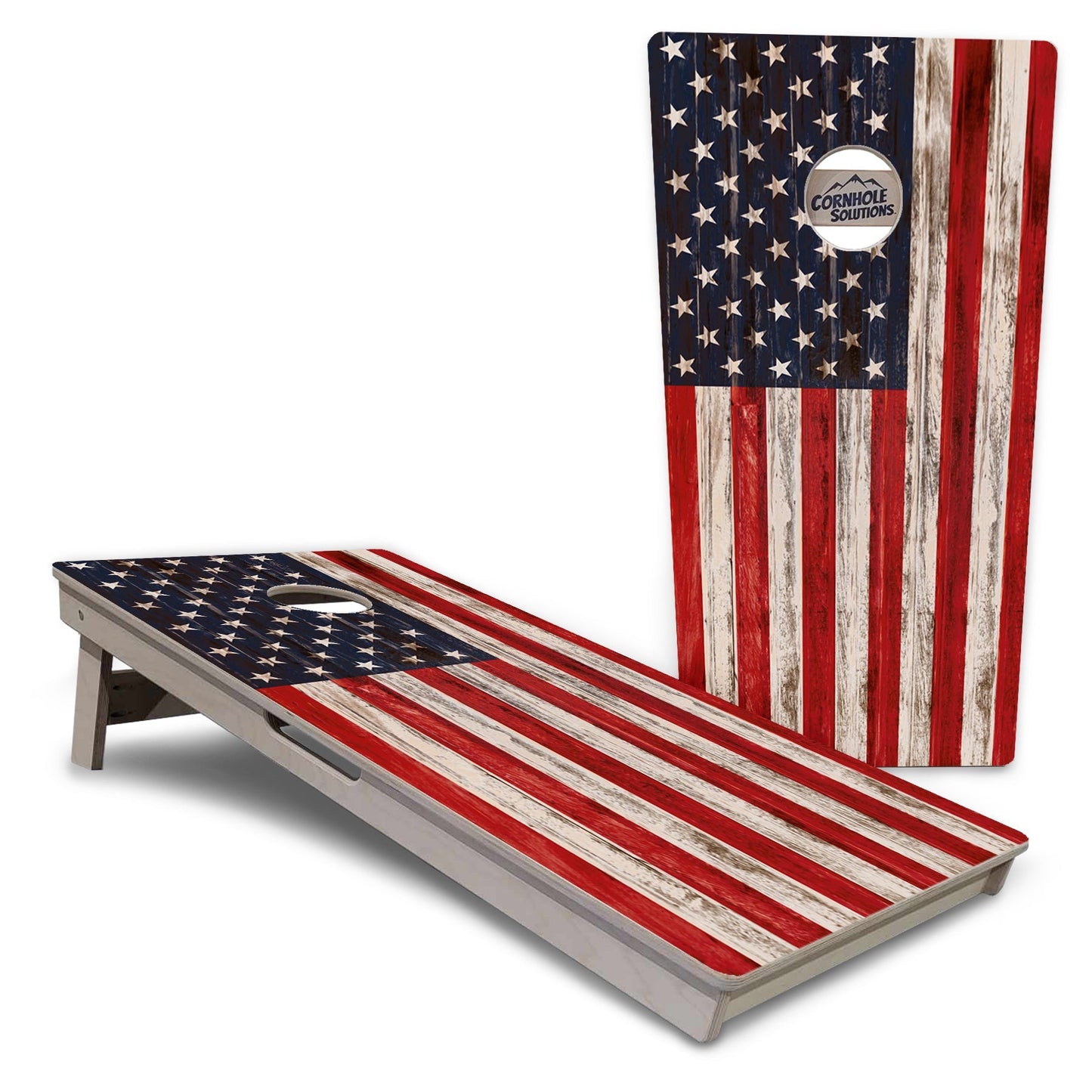 Regulation Cornhole Boards - Antique Flag - 2'x4' Regulation Cornhole Set - 3/4″ Baltic Birch - UV Direct Print + UV Clear Coat