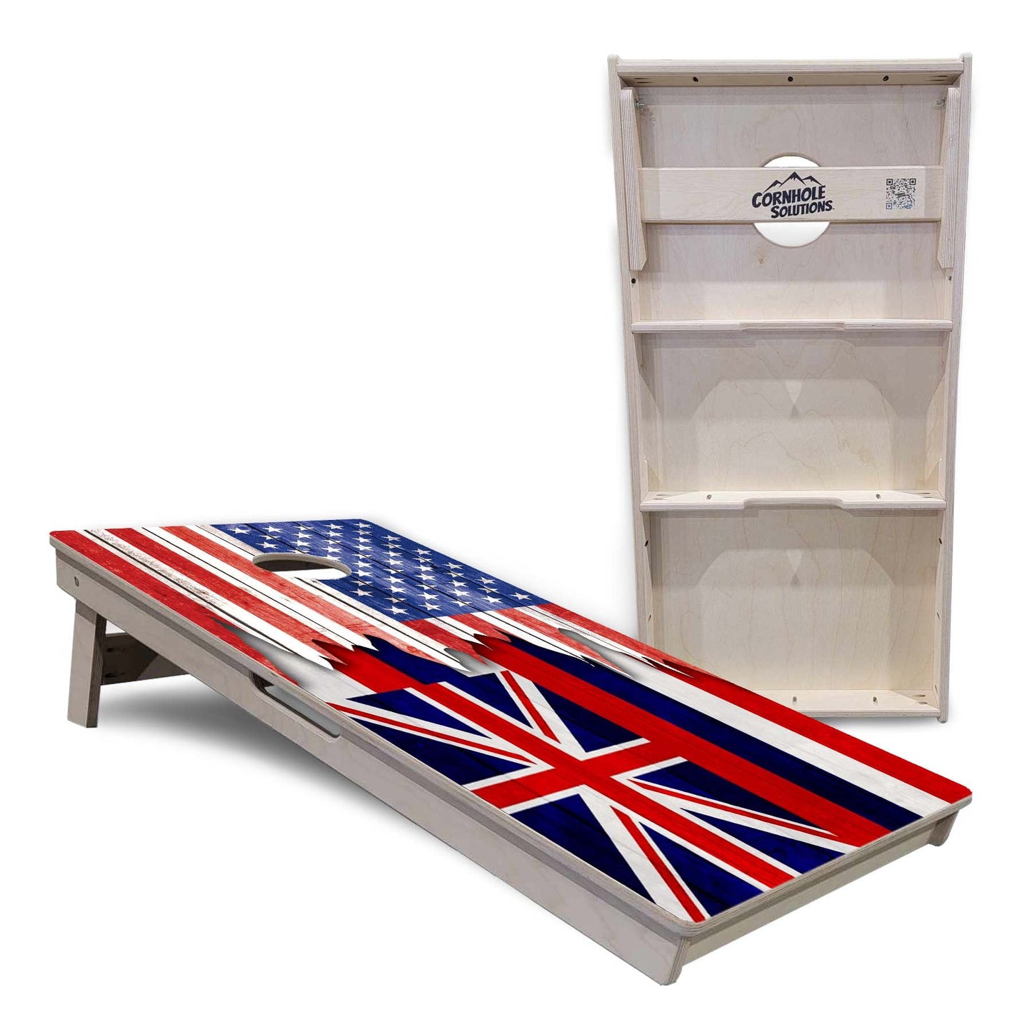 Regulation Cornhole Boards - State Flag Designs Hawaii to Maryland - 2'x4' Regulation Cornhole Set - 3/4″ Baltic Birch + UV Direct Print + UV Clear Coat