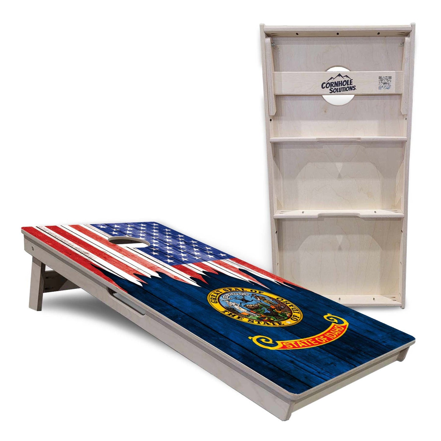 Regulation Cornhole Boards - State Flag Designs Hawaii to Maryland - 2'x4' Regulation Cornhole Set - 3/4″ Baltic Birch + UV Direct Print + UV Clear Coat