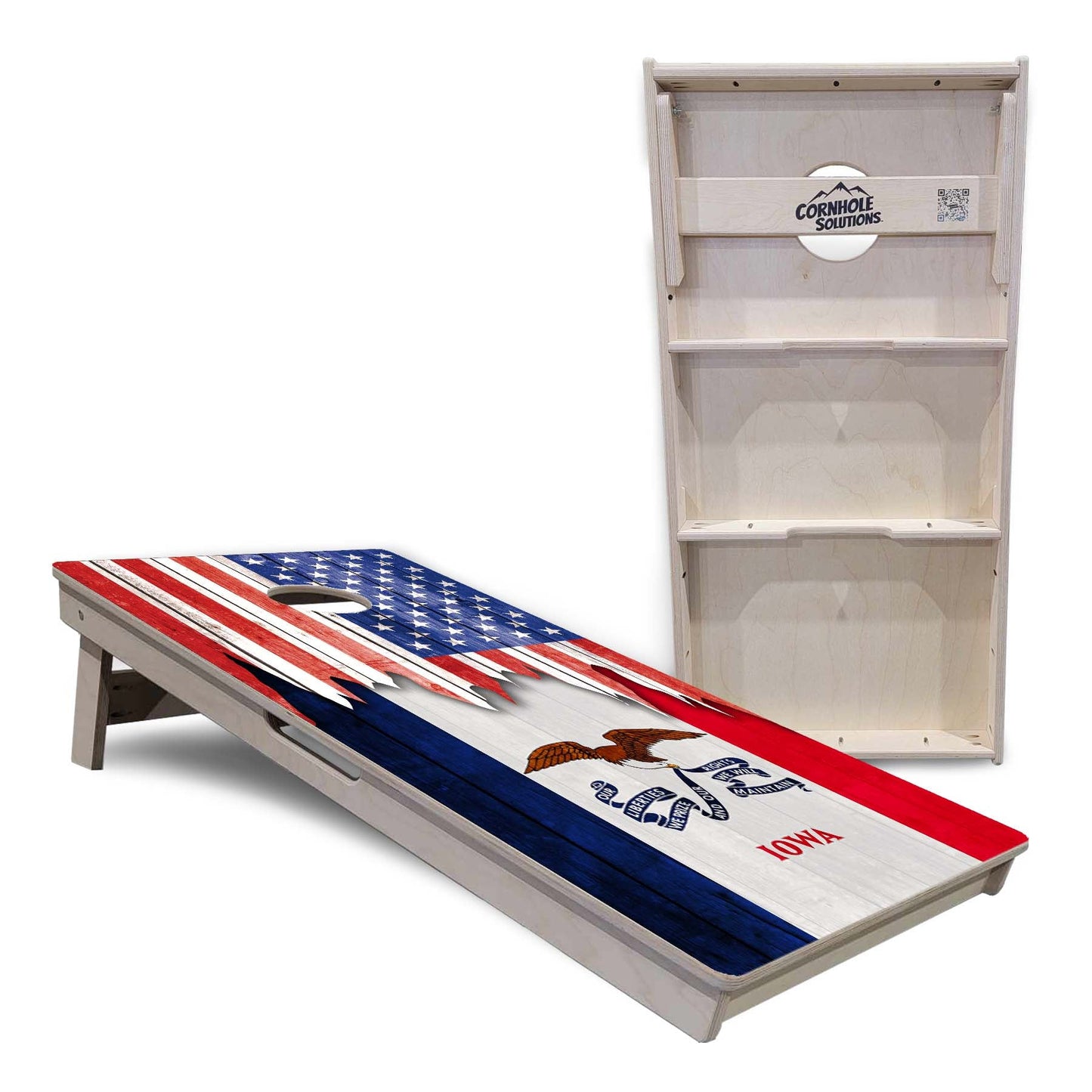 Regulation Cornhole Boards - State Flag Designs Hawaii to Maryland - 2'x4' Regulation Cornhole Set - 3/4″ Baltic Birch + UV Direct Print + UV Clear Coat