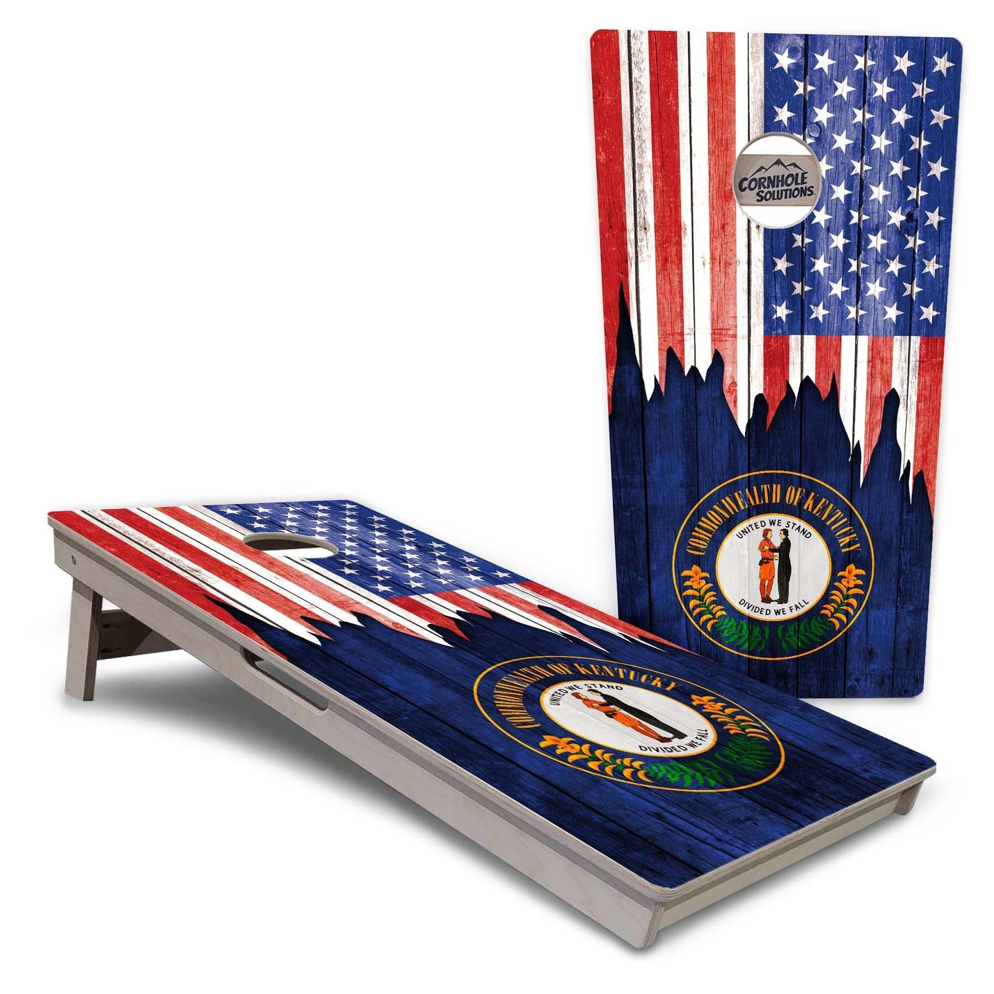 Regulation Cornhole Boards - State Flag Designs Hawaii to Maryland - 2'x4' Regulation Cornhole Set - 3/4″ Baltic Birch + UV Direct Print + UV Clear Coat