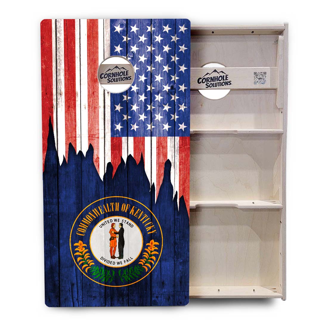 Regulation Cornhole Boards - State Flag Designs Hawaii to Maryland - 2'x4' Regulation Cornhole Set - 3/4″ Baltic Birch + UV Direct Print + UV Clear Coat