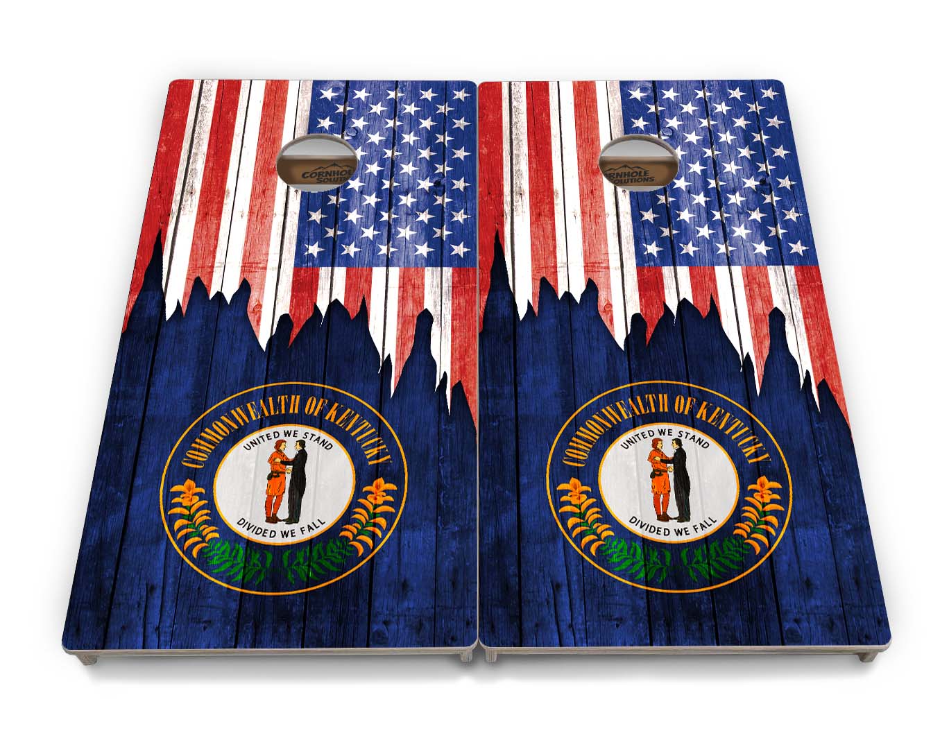 Regulation Cornhole Boards - State Flag Designs Hawaii to Maryland - 2'x4' Regulation Cornhole Set - 3/4″ Baltic Birch + UV Direct Print + UV Clear Coat