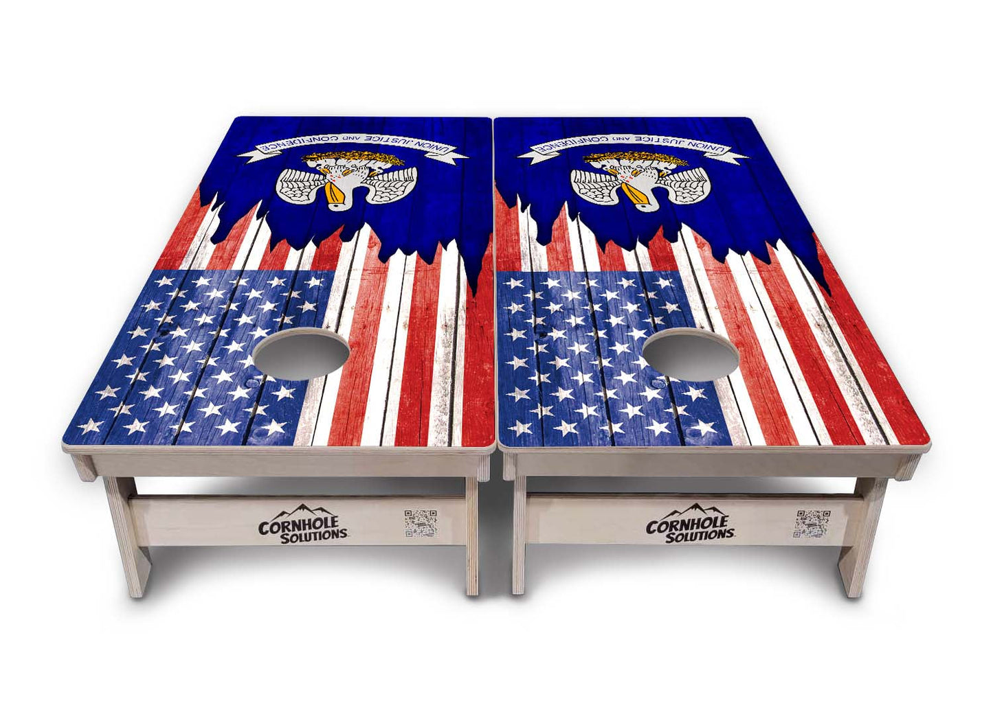 Regulation Cornhole Boards - State Flag Designs Hawaii to Maryland - 2'x4' Regulation Cornhole Set - 3/4″ Baltic Birch + UV Direct Print + UV Clear Coat