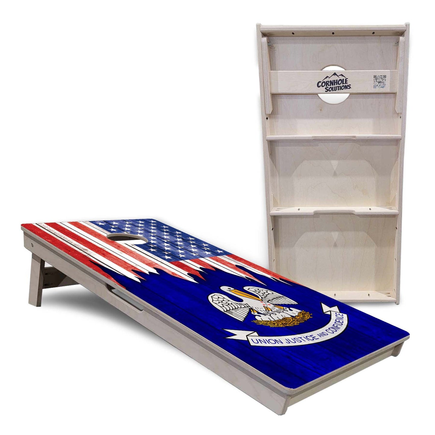 Regulation Cornhole Boards - State Flag Designs Hawaii to Maryland - 2'x4' Regulation Cornhole Set - 3/4″ Baltic Birch + UV Direct Print + UV Clear Coat