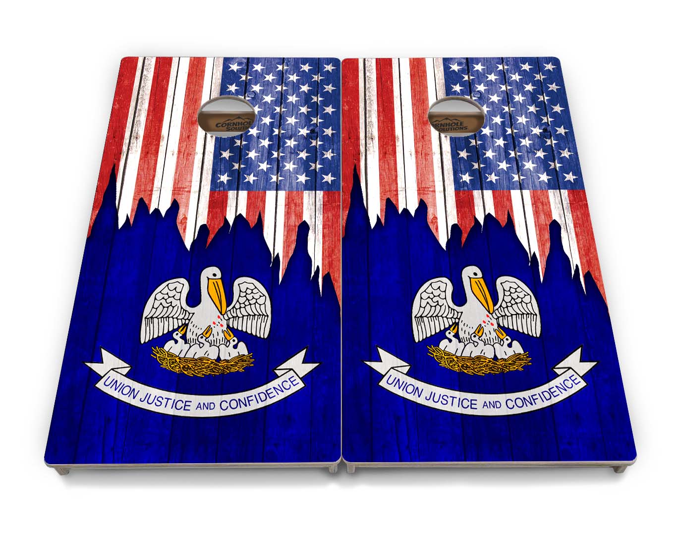 Regulation Cornhole Boards - State Flag Designs Hawaii to Maryland - 2'x4' Regulation Cornhole Set - 3/4″ Baltic Birch + UV Direct Print + UV Clear Coat