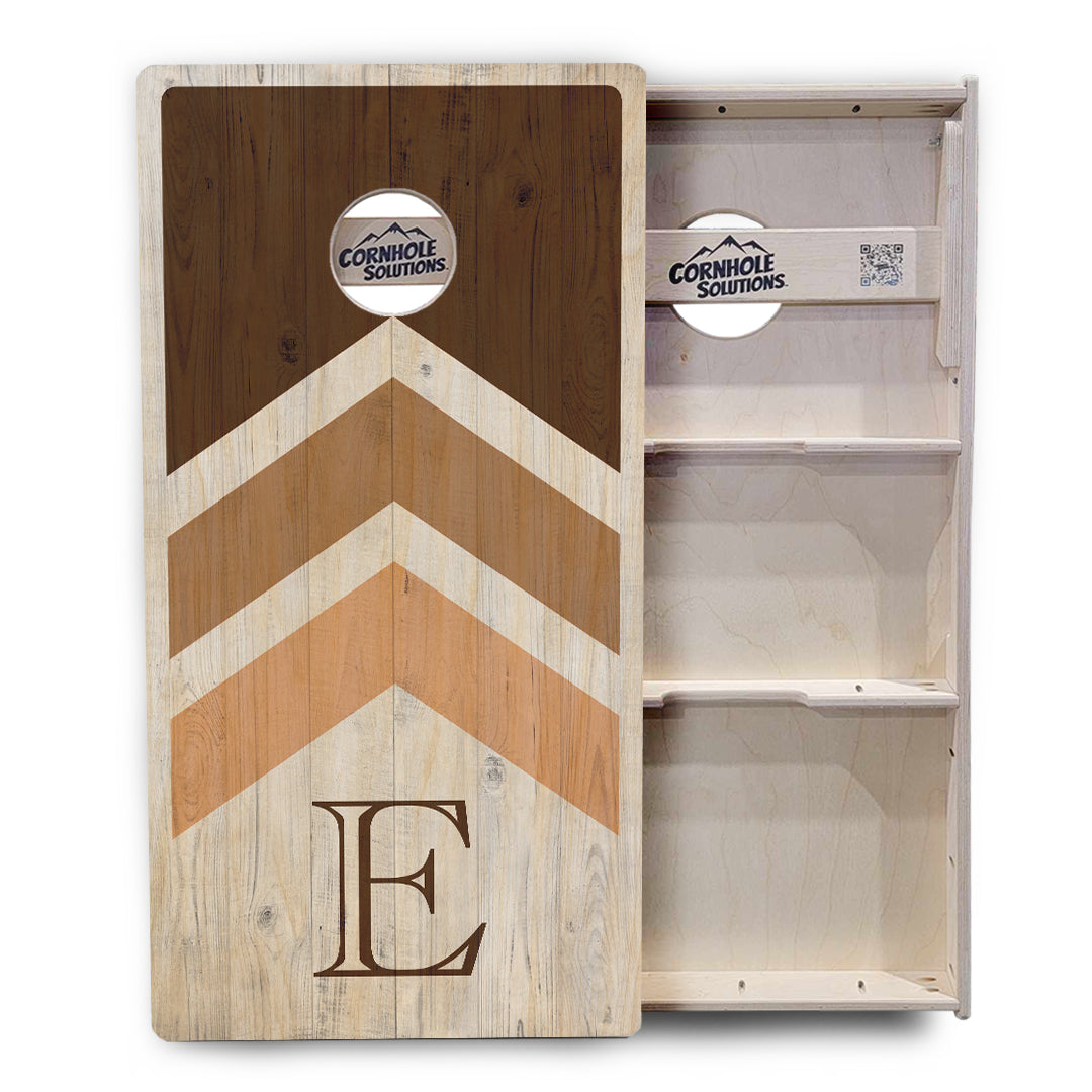 Regulation Wedding Cornhole Set - Wedding Arrows 2'x4' Regulation Cornhole Set - 3/4" Baltic Birch +UV Direct Print +UV Clear Coat