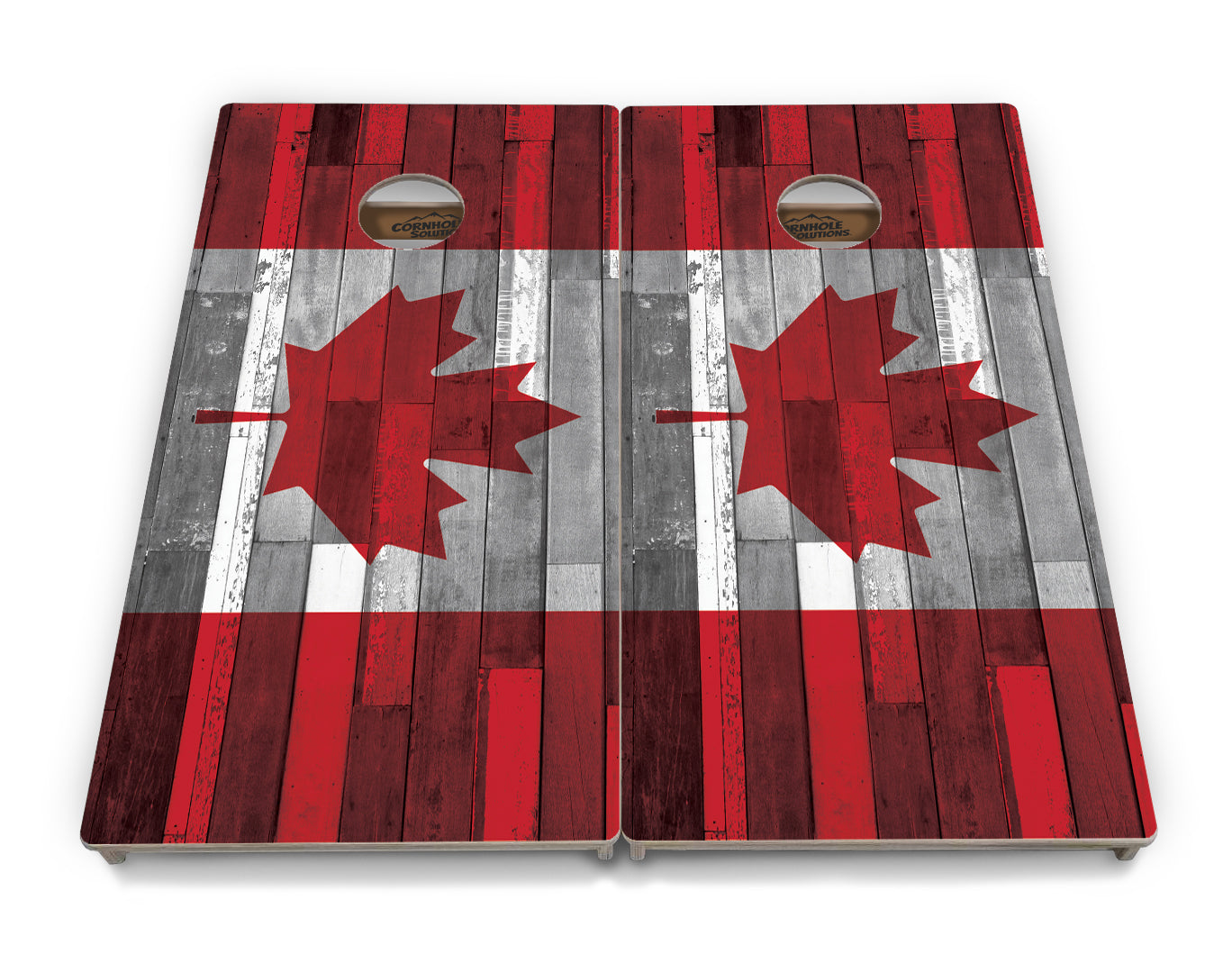 Regulation Cornhole Boards - USA / Canada / Union Jack Plank Flag Design Options - 2'x4' Regulation Cornhole Set - 3/4″ Baltic Birch + UV Direct Print + UV Clear Coat