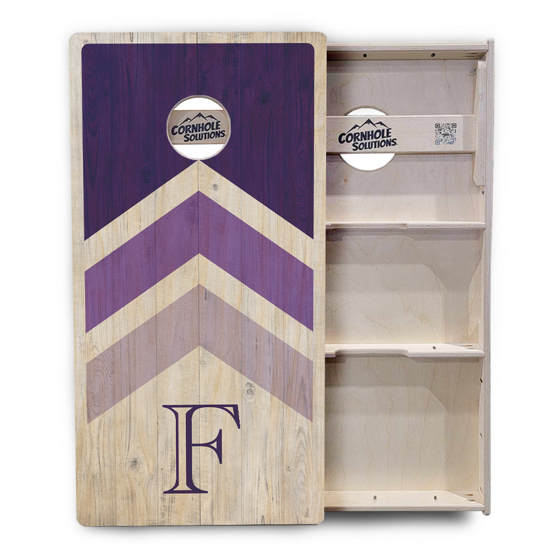 Regulation Wedding Cornhole Set - Wedding Arrows 2'x4' Regulation Cornhole Set - 3/4" Baltic Birch +UV Direct Print +UV Clear Coat