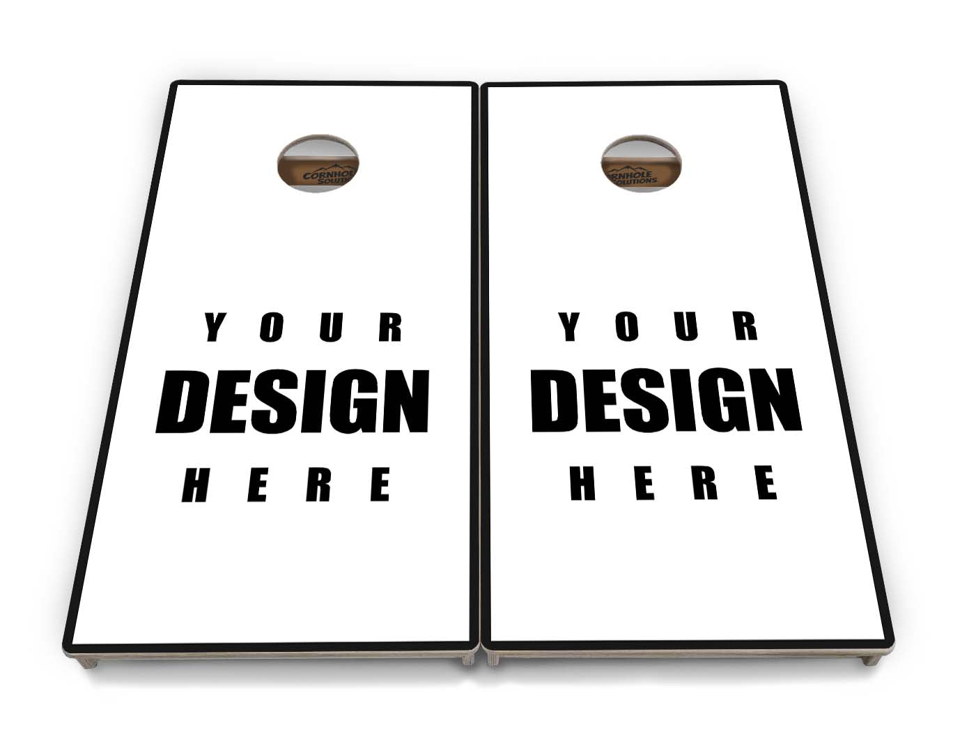 Custom Cornhole Set - 2'x4' Regulation Cornhole Set - 3/4″ Baltic Birch - UV Direct Print + UV Clear Coat