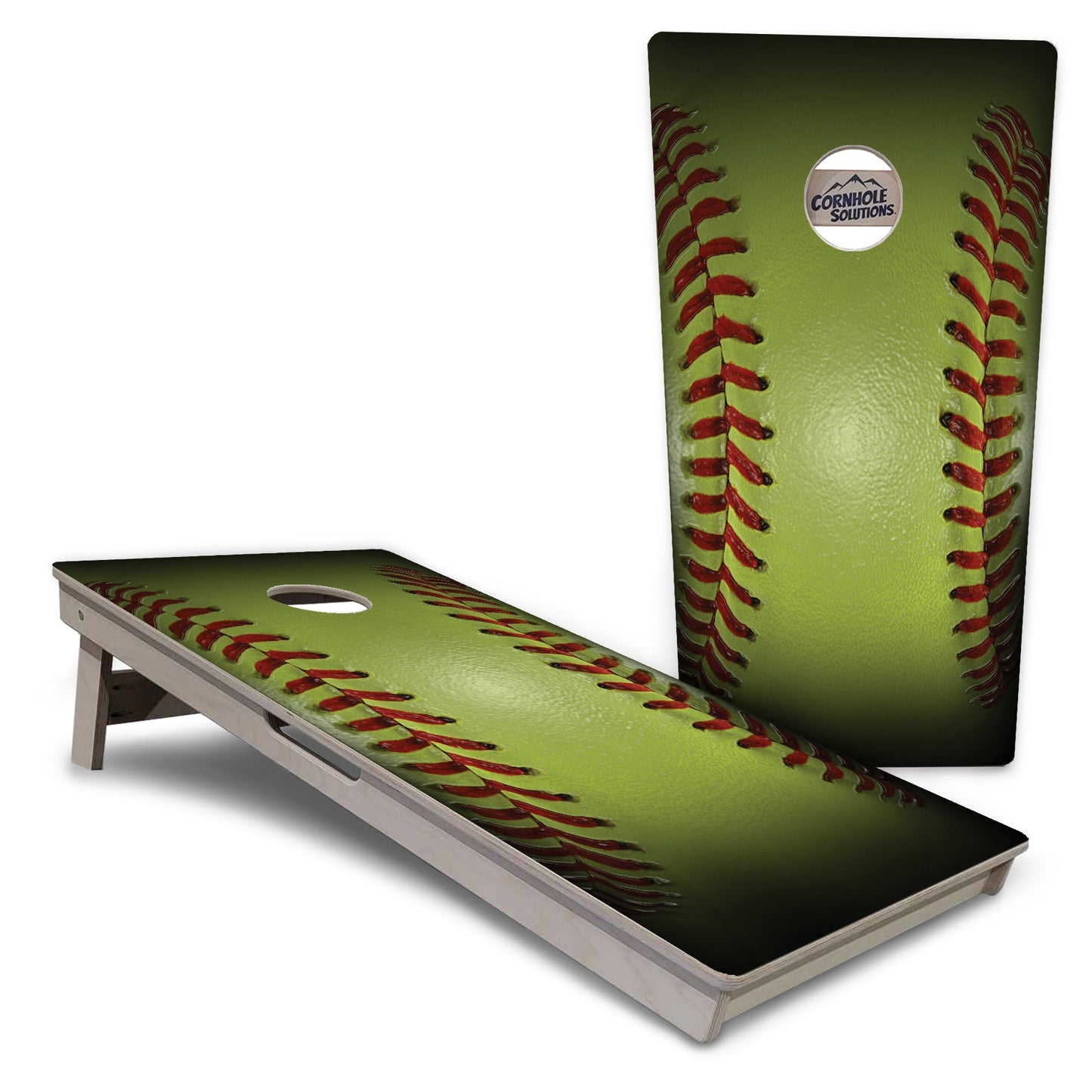 Regulation Cornhole Boards - Baseball & Softball Design Options - 2'x4' Regulation Cornhole Set - 3/4″ Baltic Birch + UV Direct Print + UV Clear Coat