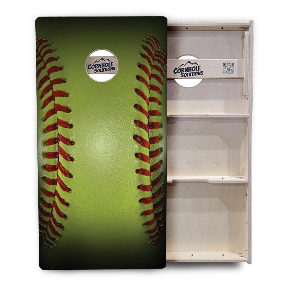 Regulation Cornhole Boards - Baseball & Softball Design Options - 2'x4' Regulation Cornhole Set - 3/4″ Baltic Birch + UV Direct Print + UV Clear Coat