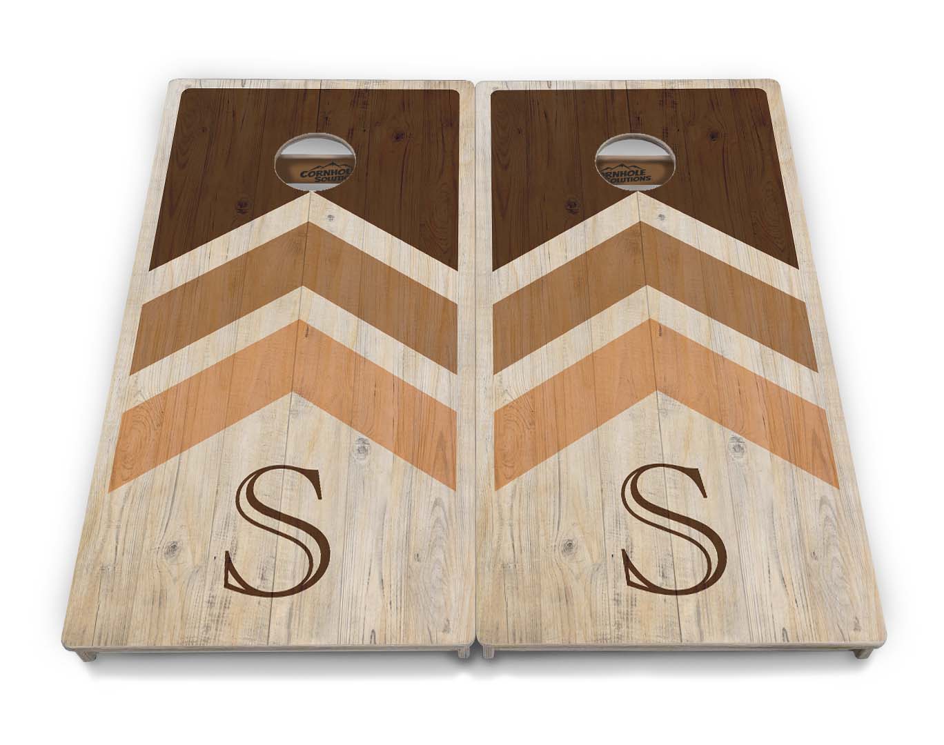 Regulation Wedding Cornhole Set - Wedding Arrows 2'x4' Regulation Cornhole Set - 3/4" Baltic Birch +UV Direct Print +UV Clear Coat