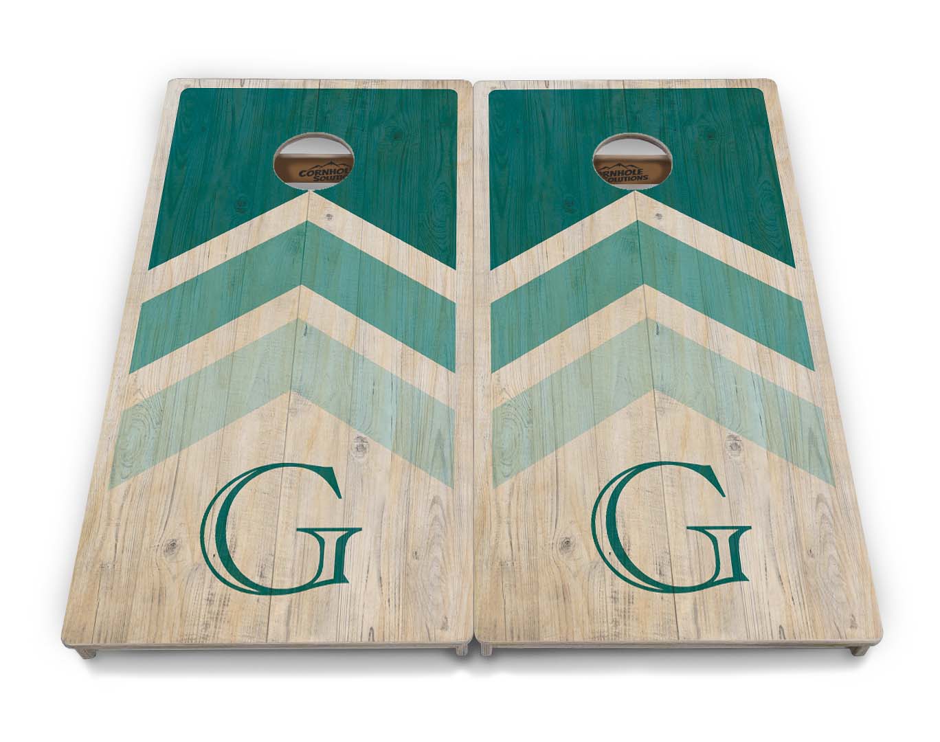 Regulation Wedding Cornhole Set - Wedding Arrows 2'x4' Regulation Cornhole Set - 3/4" Baltic Birch +UV Direct Print +UV Clear Coat