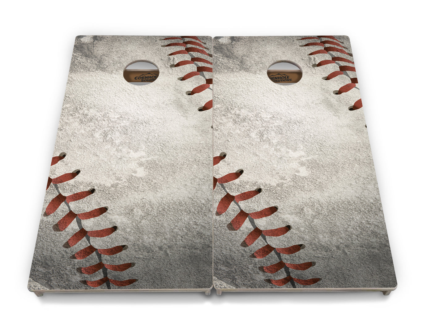 Regulation Cornhole Boards - Worn Baseball & Glove Design Options - 2'x4' Regulation Cornhole Set - 3/4″ Baltic Birch + UV Direct Print + UV Clear Coat